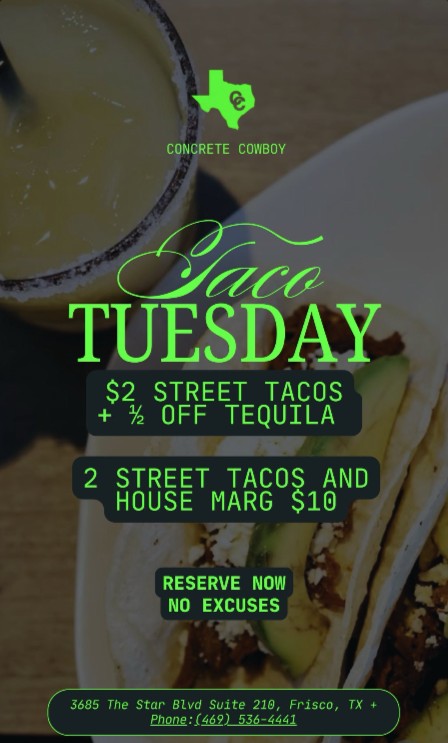 Tacos & Tequila Tuesdays